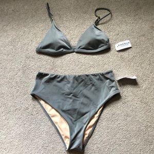 Pacsun high waisted two piece bathing suit